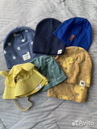 Шапки для мальчика весна-лето 44-46-48