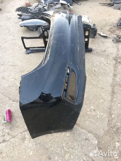 Задний бампер hyundai solaris 2 цвет чёрный