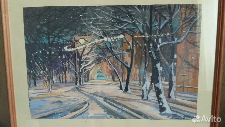 Зимний пейзаж. Авторская работа