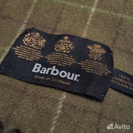 Шерстяной шарф Barbour Made in Scotland