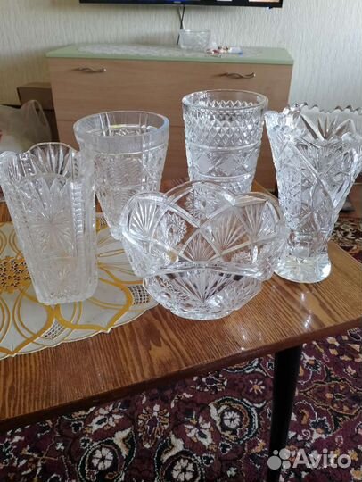 Ваза хрусталь