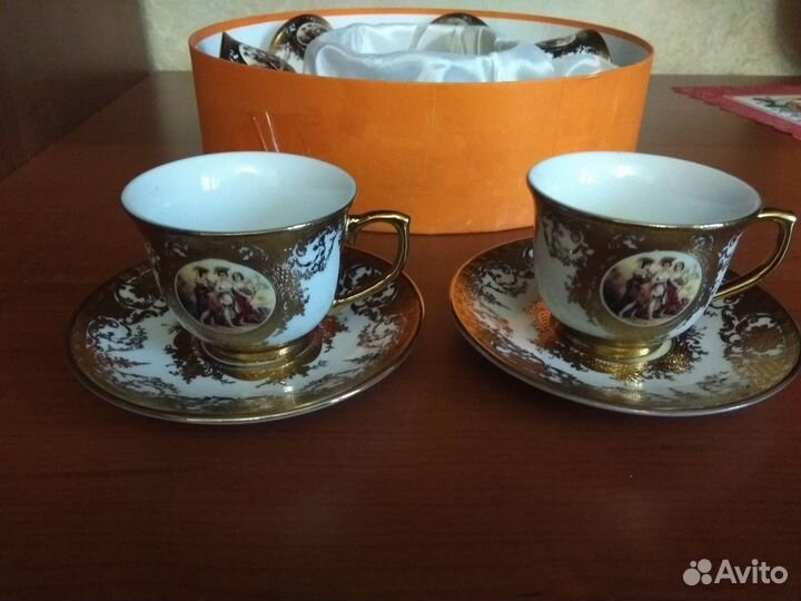 Сервиз кофейный,кофейные чашки новые