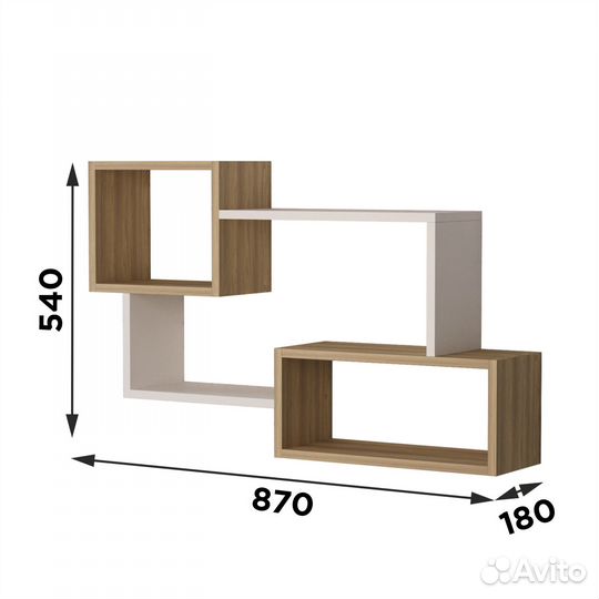 Полка Libra настенная 87х18х54 см