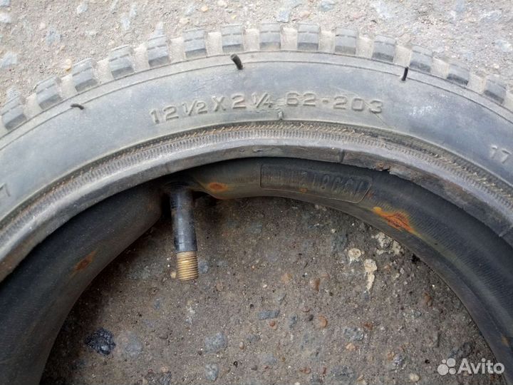 Велопокрышка с камерой на 12d