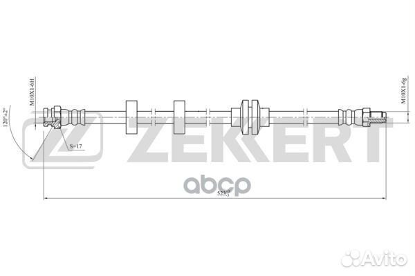 Шланг тормозной передний Fiat Doblo (119 223)