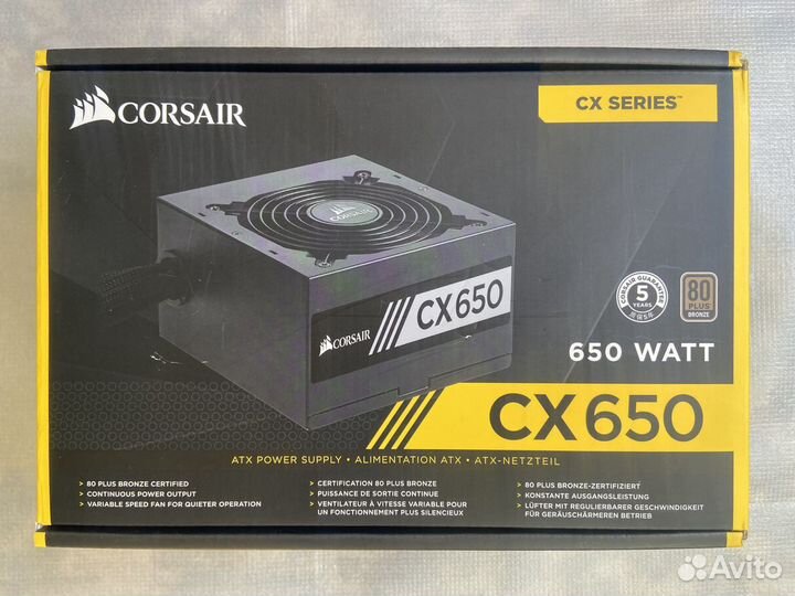 Блок питания для пк Corsair CX 650w