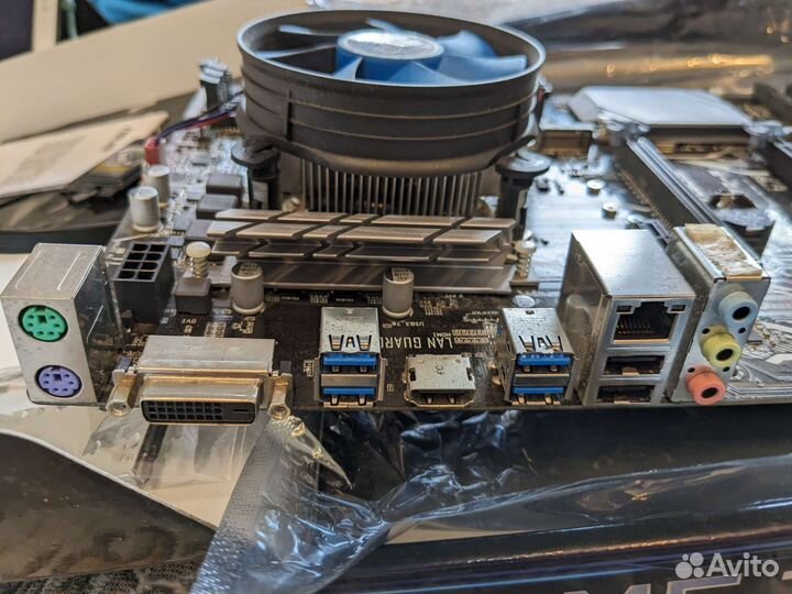 Материнская плата Asus prime z270-p + проц G3900