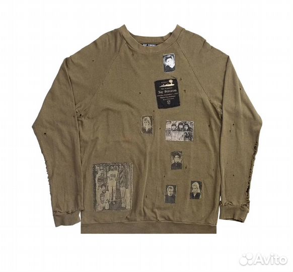 Raf Simons AW01 Riot Patched Sweater