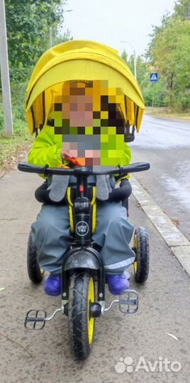 Детский велосипед с родительской ручкой