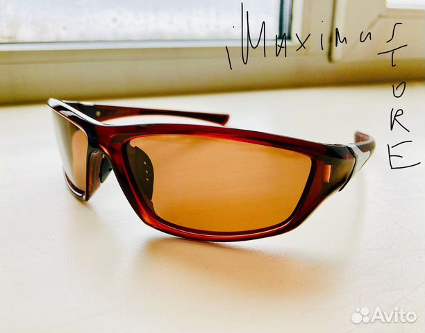 Спортивные поляризационные очки коричневые