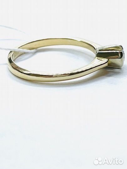 Золотое кольцо с бриллиантом 17