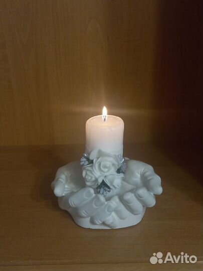 Гипсовое кашпо декор