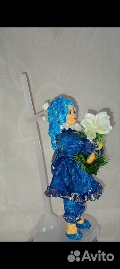 Елочные игрушка ручной работы из ваты