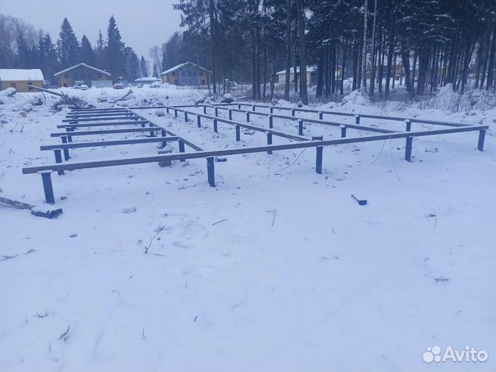 Установка винтовых свай под ключ