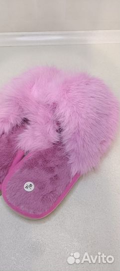 Меховые тапочки