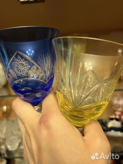 Цветной хрусталь СССР винтаж