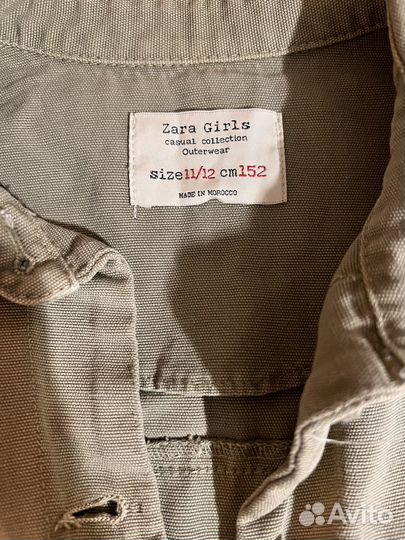 Джинсовая куртка zara для девочки