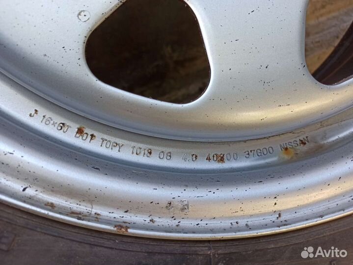 Колеса в сборе r16 зимние nissan