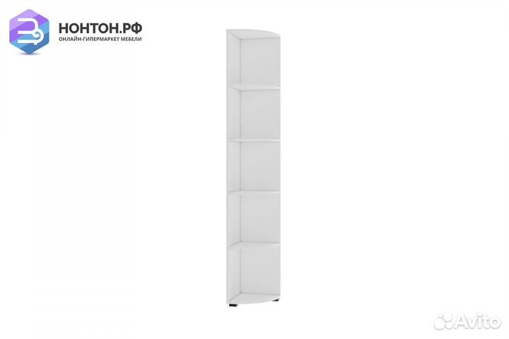 Стеллаж торцевой Gloss белый бриллиант