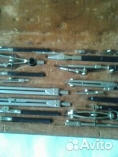 Готовальня, Чертежная доска, ватман, линейка