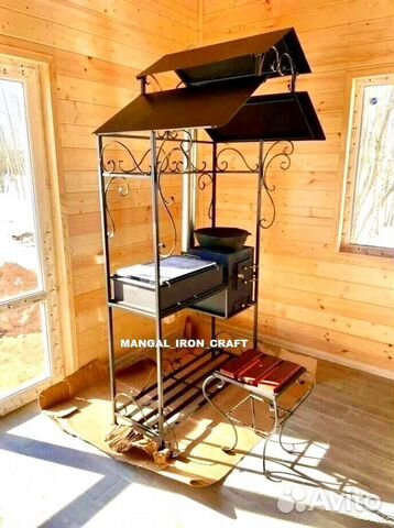 Мангал с крышей