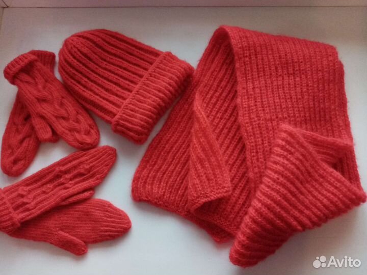 Шапка, шарф, варежки
