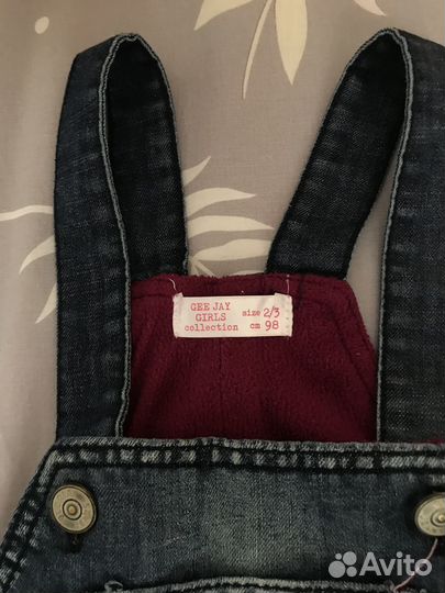 Джинсовый комбинезон для девочки