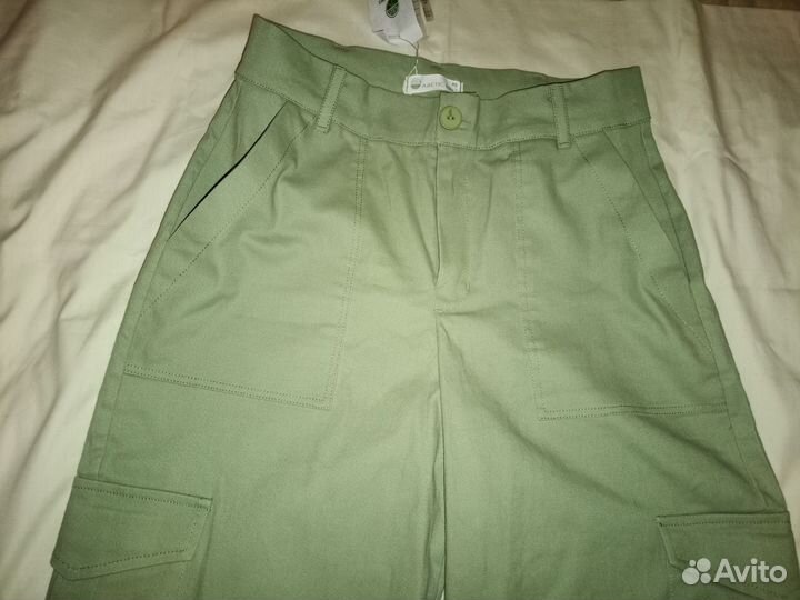 Штаны широкие с карманами