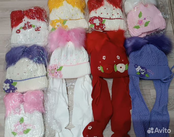 Детские шапочки для девочек