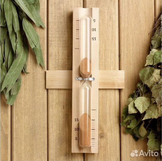 Песочные часы для бани настенные