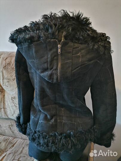 Косуха,нат кожа, дублёнка,48р эх