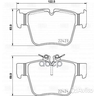 Колодки тормозные Mercedes GLC (X253) 15, C