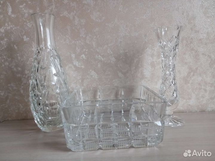 Ваза хрустальная