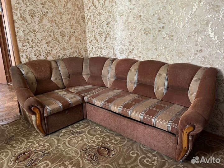 Угловой диван бу + кресло
