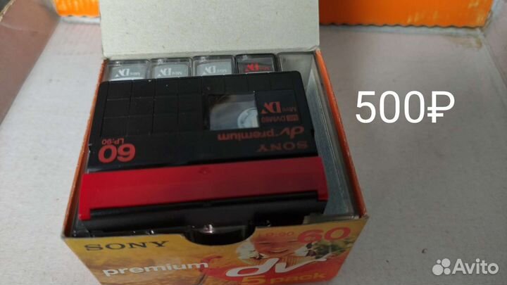 Кассеты mini DV и чистящие 1 шт