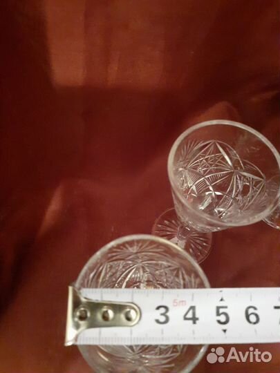 Хрустальные рюмки на ножке СССР