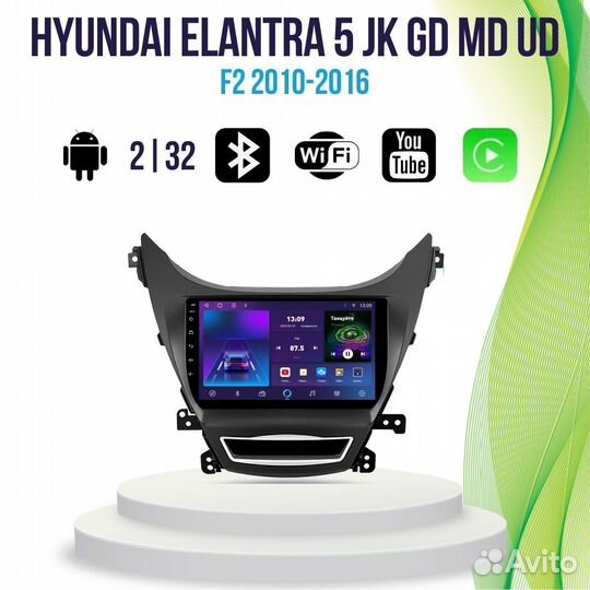 Магнитола Hyundai Elantra 5 JK GD MD UD 4/6