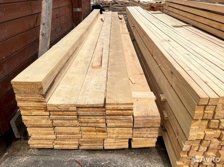 Доска обрезная 25х150х6000мм 1 сорт ГОСТ