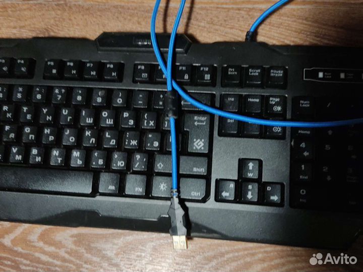 Игровая клавиатура мембранная, с подцветкой