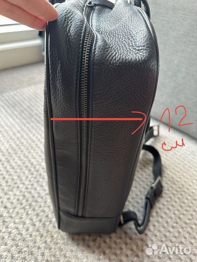 Кожаный мужской рюкзак cacharel