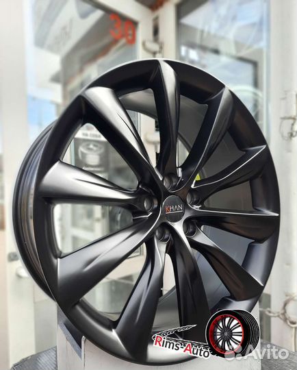 Диски на tesla r21 5x114.3 чёрный матовый