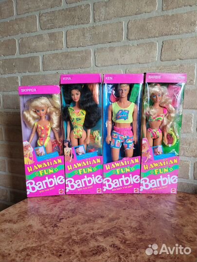 Barbie Hawaii Fun blonde, Kira, Skipper, Ken