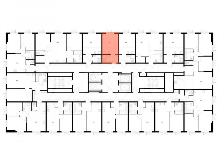 Квартира-студия, 19,9 м², 13/33 эт.