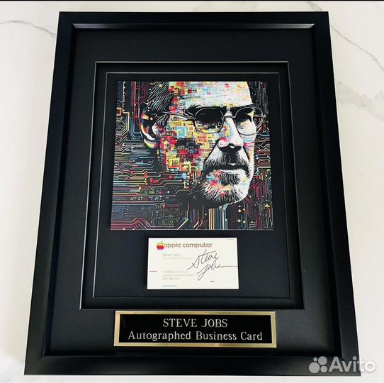 Автограф Стива Джобса (+ сертификат)