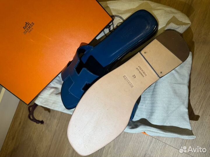 Шлёпки hermes premium