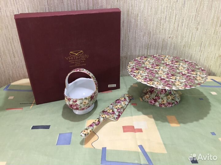 Чайный фарфоровый сервиз на 6 персон Япония