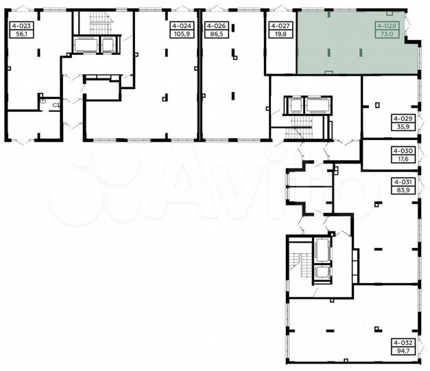 Аренда, торговое помещение, площадь 73 кв.м