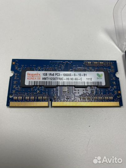 Оперативная память для ноутбука ddr3 1gb/2gb