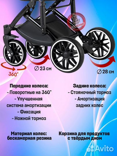 Детская коляска 3в1 Luxmom F2 экокожа новая