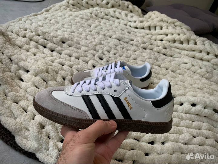 Кроссовки Женские Adidas Samba White (36-40)